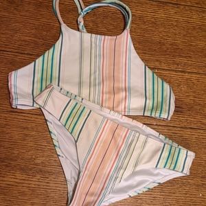 Girls 2 piece sz 7/8 swimsuit used